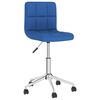 vidaXL Chaises pivotantes &agrave; manger lot de 2 bleu tissu