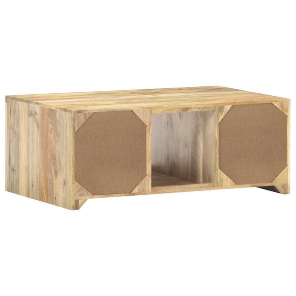 vidaXL Table basse 90x50x35 cm Bois solide de manguier