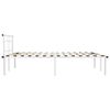 vidaXL Cadre de lit sans matelas blanc métal 140x200 cm