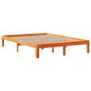 vidaXL Cadre de lit sans matelas cire marron 140x200cm bois pin massif