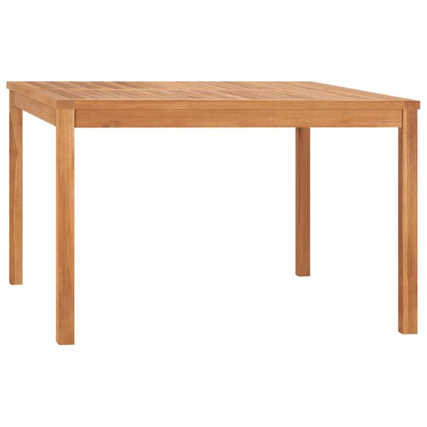 vidaXL Table &agrave; d&icirc;ner de jardin 120x120x77 cm Bois de teck solide
