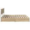 vidaXL Lit de Rangement Ch&ecirc;ne Sonoma 180 x 200 cm Bois d'ing&eacute;nierie