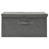 vidaXL Boîte de rangement Tissu 50x30x25 cm Anthracite