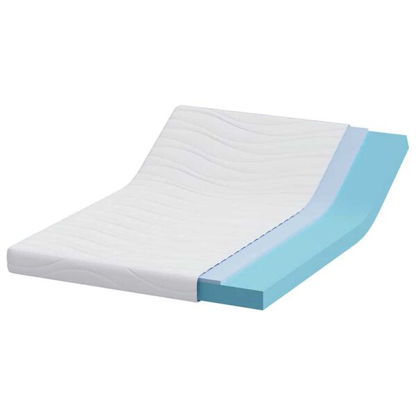 vidaXL Matelas Blanc 140 x 200 cm Tissu jacquard