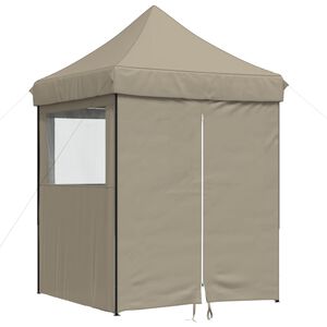 vidaXL Tente de f&ecirc;te Taupe 200 x 200 x 306 cm Tissu Oxford