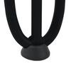 vidaXL Pieds en épingle à cheveux pour table basse 4 pièces Noir 10 cm Acier massif