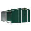 vidaXL Abri de jardin vert 277x365,5x179 cm acier galvanis&eacute;