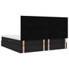 vidaXL Lit avec rangement et LED Noir 200 x 200 cm Polyester