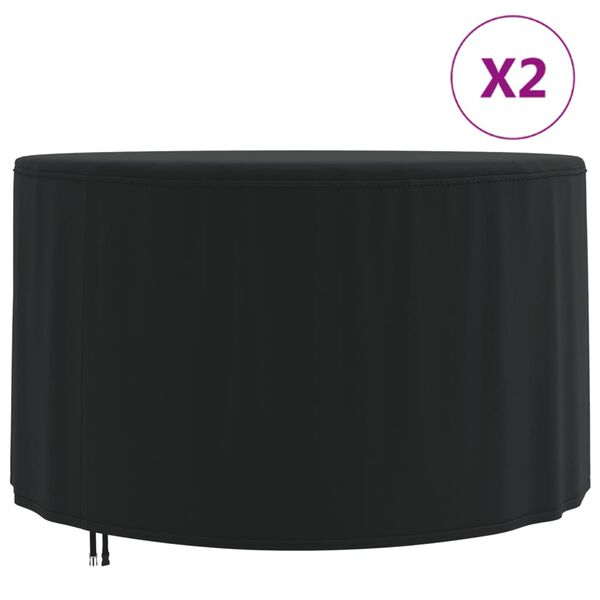 vidaXL Housses de salon de jardin 2 pcs &Oslash; 128x71cm 420D tissu oxford