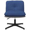 vidaXL Chaise pivotante de bureau Bleu Tissu