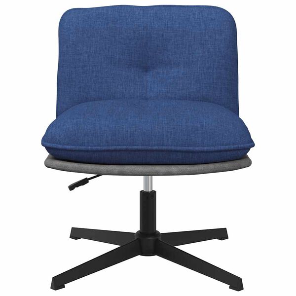 vidaXL Chaise pivotante de bureau Bleu Tissu