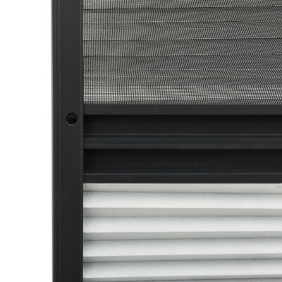 vidaXL Moustiquaire plissée pour fenêtre Aluminium 80x120 cm