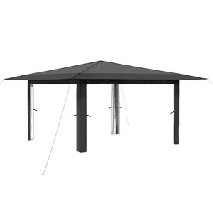 vidaXL Gazebo sans Paroi 4 x 4 m Gris clair et anthracite