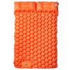vidaXL Matelas de camping autogonflant et oreillers 2 personnes orange