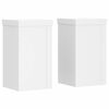 vidaXL Supports pour plantes 2 pcs blanc 10x10x18 cm bois d'ing&eacute;nierie