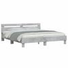 vidaXL Cadre de lit sans matelas gris b&eacute;ton 180x200 cm