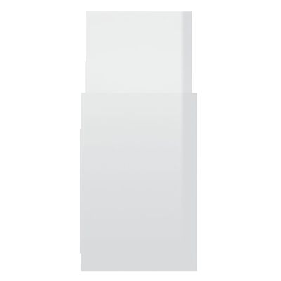 vidaXL Armoire latérale Blanc brillant 60x26x60 cm Aggloméré