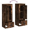vidaXL Buffet haut ch&ecirc;ne fum&eacute; 36x35,5x103,5 cm bois d'ing&eacute;nierie