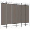 vidaXL Cloison de s&eacute;paration 6 panneaux Anthracite 240x220 cm Tissu