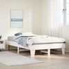 vidaXL Cadre de lit sans matelas blanc 120x190 cm bois de pin massif