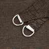 vidaXL Voile d'ombrage 160 g/m² Marron 3,6x3,6x3,6 m PEHD