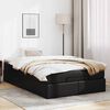 VidaXL Cadre de lit ottoman avec matelas noir 120x200 cm similicuir
