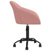 vidaXL Chaises pivotantes &agrave; manger lot de 6 rose velours