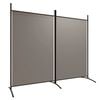 vidaXL Cloison de séparation 2 panneaux Anthracite 175x180 cm Tissu