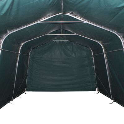 vidaXL Tente amovible pour bétail PVC 550 g/m² 3,3 x 4,8 m Vert foncé