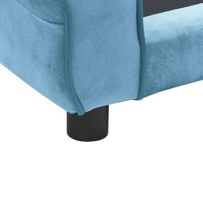 vidaXL Canapé pour chien Turquoise 72x45x30 cm Peluche