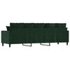 vidaXL Canap&eacute; &agrave; 3 places Vert fonc&eacute; 210 cm Velours