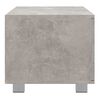 vidaXL Meuble TV Gris béton 140x40,5x35 cm Bois d'ingénierie