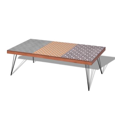 vidaXL Table basse 120 x 60 x 38 cm marron