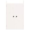 vidaXL Portes de cuisine d'ext&eacute;rieur MEPPEL 2 pcs blanc bois de pin massif