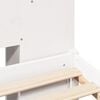vidaXL Lit bibliothèque sans matelas blanc 120x200 cm bois pin massif