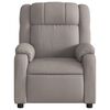 vidaXL Fauteuil inclinable &eacute;lectrique Taupe Tissu