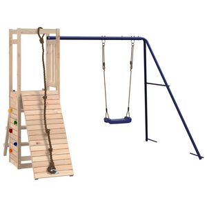 vidaXL Aire de jeux d'ext&eacute;rieur bois de pin massif