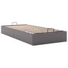 vidaXL Cadre de lit ottoman sans matelas gris 100x200 cm similicuir