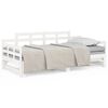 vidaXL Lit coulissant sans matelas blanc bois de pin solide