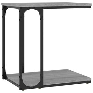 vidaXL Table d'appoint Sonoma gris 50x35x52 cm Bois d'ing&eacute;nierie