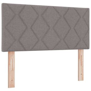 vidaXL T&ecirc;te de lit avec t&ecirc;te de lit Taupe 90 cm Cuir synth&eacute;tique