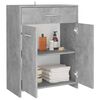 vidaXL Armoire de salle de bain gris b&eacute;ton 60x33x80 cm bois ing&eacute;nierie