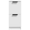 vidaXL Buffets 2 pcs blanc 30x30x70 cm bois d'ing&eacute;nierie