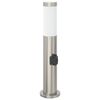 vidaXL Borne lumineuse avec sortie 50 cm en acier inoxydable IP44