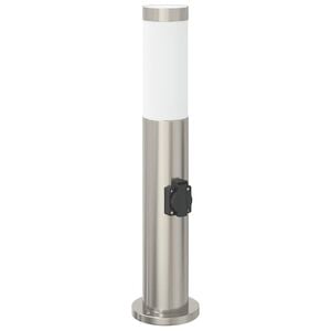 vidaXL Borne lumineuse avec sortie 50 cm en acier inoxydable IP44