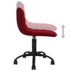 vidaXL Chaises pivotantes &agrave; manger lot de 2 Rouge bordeaux Velours