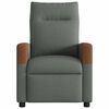 vidaXL Fauteuil inclinable &eacute;lectrique Gris fonc&eacute; Tissu