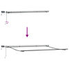 vidaXL Auvent R&eacute;tractable Blanc 450 &times;300 cm tissu