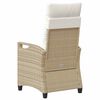 vidaXL Chaise de jardin 2 pcs Beige et cr&egrave;me 56 x 60 x 112 cm