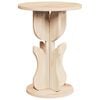 vidaXL Table basse Naturel 39,5 x 39,5 x 53,5 cm Bois massif en pin